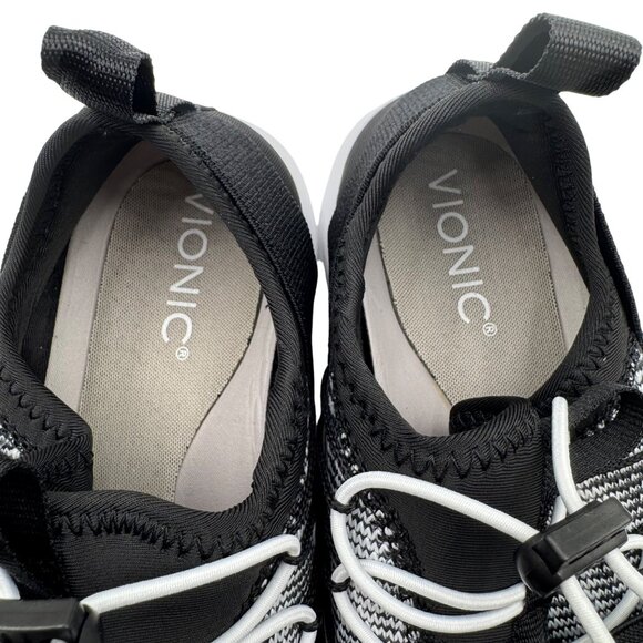 Vionic Alaina Active Supportive Sneakers Black/White Women's Size 8 - Picture 6 of 11